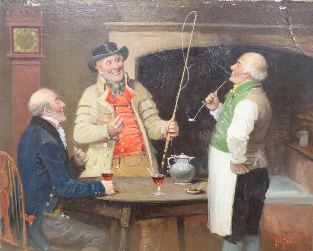 George Fox (1816-1910), tavern scene, signed, 26cm x 33cm